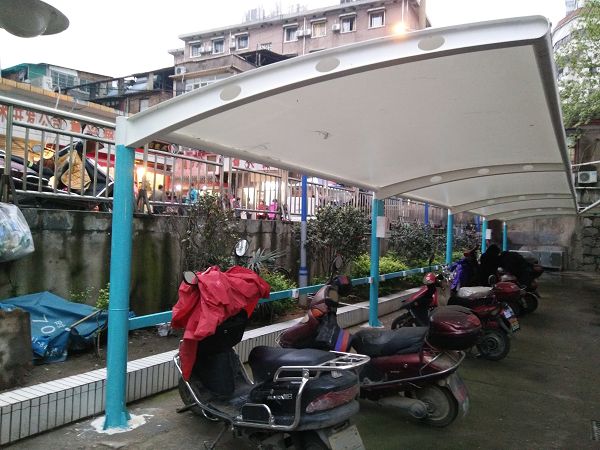 膜結(jié)構(gòu)自行車棚案例7